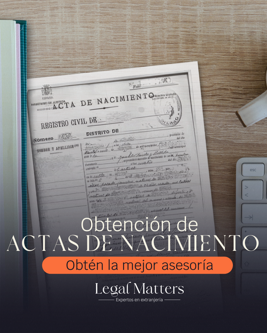 Obtención de actas de nacimiento